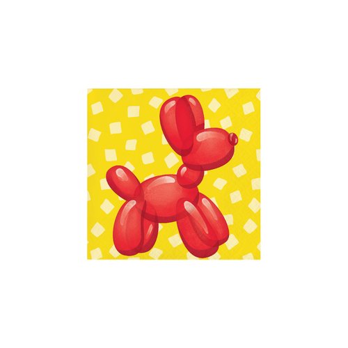 Party Balloon Animal Beverage Napkins, 16 ct