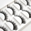 FACE MIRACLE NEW YORK 3D Mink False Eyelashes Full Strip Natural Wispy Fluffy Fake Lashes For Women Thick Cross Long Volume Eyelash Extensions 5 Pairs USA (8036)