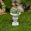 iLAND Miniature Dollhouse Accessories, 2pcs Dollhouse Plants w/Dry Flowers (2pcs Mini Urn Planters w/Flowers)