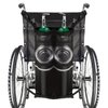 ZHEEYI Dual Oxygen Tank Holder for Wheelchiars, Oxygen Cylinder Bag with Adjustable Zippers and Mesh Storage Pockets Fits Most Oxygen cylinders, Black