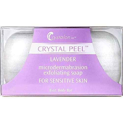 YITCOE Lpteso Crystal Peel Sensitive Lavender Microdermabrasion Exfoliating Soap Bar 8 Ounce by Crystalon