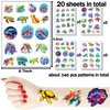 20 Sheets Sea Turtle Temporary Tattoos Stickers Ocean Themed Birthday Party Favors Decorations for Kids Girls Boys Gifts Classroom School Prizes Rewards