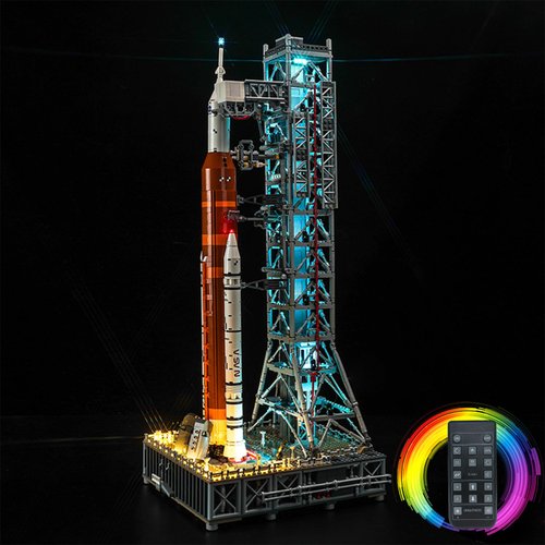 BRICKSHINING LED Lighting Compatible with Lego NASA Artemis Space Launch System 10341, Light Kit Compatible with Lego 10341, Giving Light to Model, NOT Included The Model Set(RC Model)