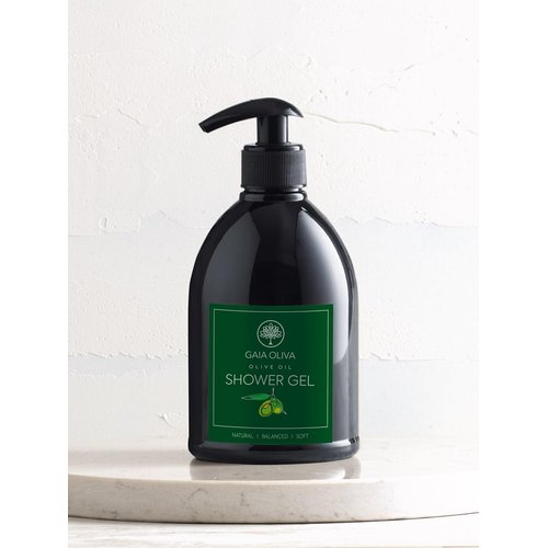 GAIA Oliva Liquid Shower Gel Olive Oil Moisturizing, Bath Body Wash, Bottle 16.9 FL OZ (16.90 Fl Oz (Pack of 1), Green Tea)