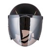 VCOROS Universal 3-Snap Flip Up Visor Shield Lens for Retro Open Face Motorcycle Helmet(Chrome Silver)