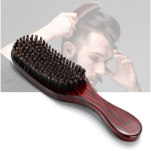 Boar Bristle Hair Brush, Natural Hair Brush, Paddle Hair Brush Wave Brush for Women Men Long Short Thick Thin Curly Frizzy All Hair Types, Reducing Hair Breakage and Frizz No More