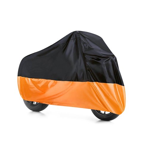 Zlirfy Motorcycle Cover,All-Season Motorcycle Cover Waterproof,Car Accessories XXXL Motorbike Full Cover Outdoor Rain Cover,Motorcycle Dust Protector,Suitable for Most Motorcycles,Off-Road Motorcycle