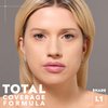 COVER FX Total Cover Cream Foundation - Shade L1 - Buildable Coverage - Natural Finish - Oil-Free - Sweat-Proof