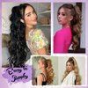 SOMOREATY Ponytail Extension, Claw Clip & Drawstring 2-in-1 Ponytail Extensions Synthetic Hairpiece 24" Long Curly Wavy Layered Hair Extension Pony Tails for Women(Silver Grey to White Ends)
