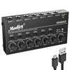 Moukey Audio Mixer Line Mixer, DC 5V, 6-Stereo Ultra, Low-Noise 6-Channel for Sub-Mixing, Ideal for Small Clubs or Bars, As Guitars, Bass, Keyboards Mixer, 2021 New Version-MAMX2