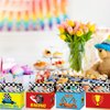 24 Pieces Race Car Party Gift Boxes Racing Party Favor Goodies Candy Treat Bags for Boys Kids Let's Go Racing Party Supplies Two Fast Car Themed Birthday Party Decorations Supplies 6 x 3 x 3.5 Inches