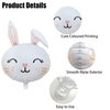 HADCKJA Bunny Balloons Easter Balloons Rabbit Head Foil Balloons for Easter Themed Party Easter Bunny Birthday Party Supplies Decorations Party Sets-5 PCS
