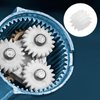 MECCANIXITY 20Pcs Plastic Gears 12 Teeth Plastic Shaft Gears Model 122AA Reduction Gear for RC Car Model DIY Robot,White Module 0.5