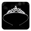 Kilshye Rhinestone Tiara Headband Silver Crystal Princess Tiaras Birthday Crown Headdress for Girls