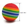 Hendevl 15pcs 35mm Soft Pet Cat Toy Sponge Balls Interactive EVA Foam Colorful Rainbow Toys Balls for Small Dog Puppy Kitty Indoor Outdoor Play Activity Chase Training