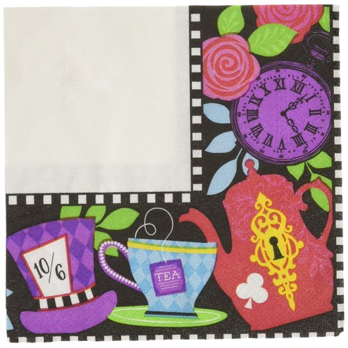 Mad Tea Beverage Party Napkins, 16 Ct.