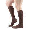 Truform 20-30 mmHg Compression Stockings for Men and Women, Knee High Length, Closed Toe, Brown, Medium