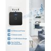 AVANTEK Wireless Doorbell, D-3B Waterproof Door Chime Kit Operating at over 1300 Feet with 2 Plug-In Receivers, 52 Melodies, CD Quality Sound and LED Flash
