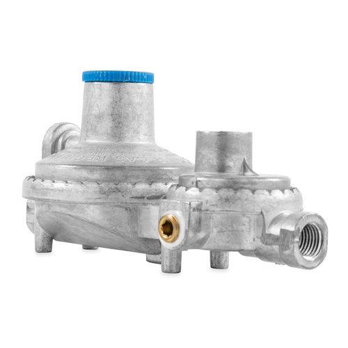 Camco 59313 Vertical Two Stage Propane Regulator , Gray