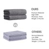JML Microfiber Bath Towel 2 Pack(30" x 60"), Oversized Thick Towels, Soft, Super Absorbent and Fast Drying, No Fading Multipurpose Use for Sports, Travel, Fitness, Yoga, 30 in 60 in, Grey Count