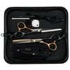 Professional Hair Shears Thinning Scissors Set, Fcysy Barber Shears Hair Cutting Scissors Kit, Hairdresser Texturizing Scissors Hair Trimming Scissors Barber Straight Edge Razor Salon Supplies