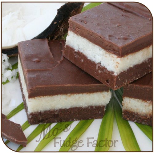 Mo's Fudge Factor, Chocolate Coconut Fudge 8 Ounces