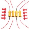 Aaron 4Pcs 50W 6ohm Load Resistors - Fix LED Bulb Fast Hyper Flash Turn Signal Blink Error Code (Resistors get very hot during working)