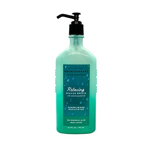 Bath & Body Works Aromatherapy Ocean Essentials Relaxing - Sandalwood Eucalyptus Body Lotion, 6.5 Ounce, 6.50 Fl Oz (Pack of 1), 6.5 Fl Oz, 6.5 ounces