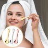 WY LIGHTING LEVEL 3Pcs Mini Skin Care Spoons Reusable Cosmetic Scoop Massage Metal Makeup Spatula Face Cosmetic Applicator Scoop Beauty Cosmetic Tool for Cream Lotions Moisturizers Mixing and Sampling