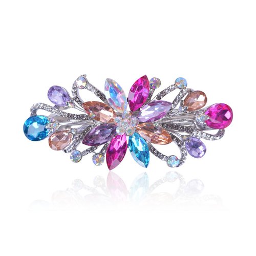 Sankuwen Flower Luxury Jewelry Design Hairpin Rhinestone Hair Barrette Clip,Also Perfect Mother&#39;s...