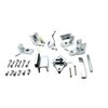 Harris Hardware TP2100 Toilet Partition Die Cast Zamac Complete Outswing Door Hardware Set, 1 in. Door 1-1/4 in. Pilaster