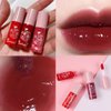 10 Colors Lip Tint Stain Set,Tint Stain Plumping Mini Liquid Lipstick, Watery Finish Lip Tint Stain Korean Lip Gloss,Long lasting Non-Stick Cup Waterproof, High Pigment, Vivid Color, Lip Tint Makeup