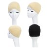 Kinglovestar Bamboo Wigs Cap for Women Bald Cap Soft Breathable Wigs Grip Cap Elastic Wig Cap for Wigs Even Cancer Chemotherapy Patients (Black)