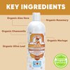 Pawtitas Oatmeal Shampoo for Dogs Made with Certified Organic Natural Herbs Essential Oils Natural Dog Shampoo and Conditioner 16 OZ Vanilla & Almond