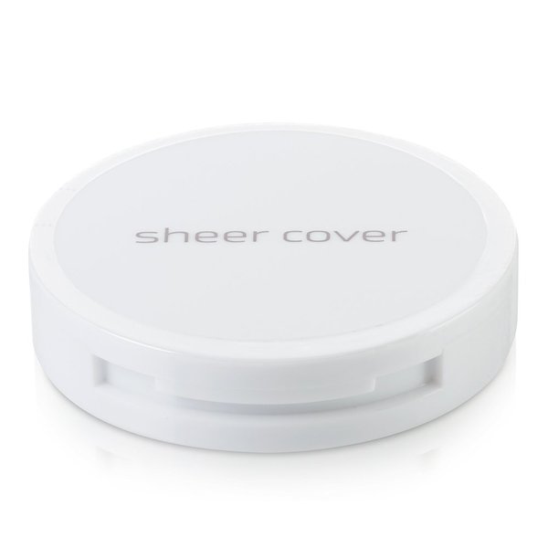 Sheer Cover Studio – Conceal and Brighten Highlight Trio – Two-Toned Concealers – Shimmering Highlighter – Light/Medium Shade – With FREE Concealer Brush – 3 Grams