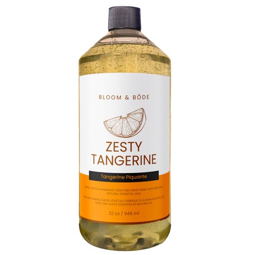Liquid Hand Soap Refill With Essential Oils, Zesty Tangerine Scent, 32oz