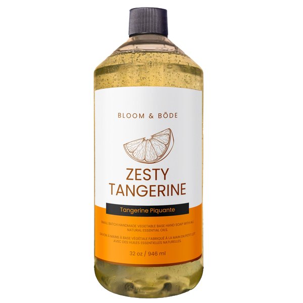 Liquid Hand Soap Refill With Essential Oils, Zesty Tangerine Scent, 32oz