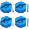 4Pcs ShareGoo Metal Wheel Hex Hubs Mount Adapter with Pins Upgrade Parts Compatible with Wltoys 12428 12423 Feiyue FY-03/04/05 1/12 RC Car Rock Crawler