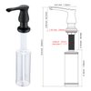 GAGALIFE Sink Soap Dispenser Matte Black, Built in Soap Dispenser with 13 OZ Bottle, Lotion Dispenser for Kitchen Sink, Refill from The Top