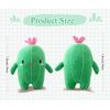 NatureMan Cactus Stuffed Plant Plush Toy with Smile Face Super Cute Soft Cactus Plush Pillow Creative Plush Plant Cactus Decoration Great Birthday Gift for Kids Girls Boys (Small)