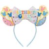 Bolonar Birthday Mouse Ears Headband for Women Birthday Headband Birthday Party Favors Park Ears Cute Headband for Women Birthday Party Decoration