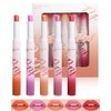 Little Smoke Tube Cigarettes Lipstick Set, 5 Colors Nude Matte Velvet Lipstick Pack, Long Lasting Waterproof Non-Stick Cup Lipstick Lip Crayon, Moisturizing Lip Stain Valentine's Day Gift for Women-B