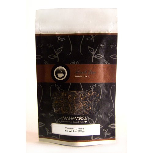 Mahamosa China Black Tea Loose Leaf (Looseleaf) - Yunnan TGFOP1 4 oz