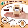 Shappy 50 Pcs Mini Animal Plush Toys Small Stuffed Animals Bulk Cute Tiny Animal Keychains for Gift Party Carnival Prize (Lion)