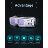 MANUSAGE True Color Welding Goggles Auto Darkening, Welding Mask Auto Darkening with 2 Sensors Shade 5-13, Welding Glasses Auto Darkening Perfect for Wearing a Hat While Doing TIG MIG ARC