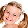14 Pcs Double Ball Hair Ties for Girl Ball Hair Ropes Hair Tie for Little Girl Elastic Hair Ties Girl Ball Hair Rope Girl Elastic Hair Tie Girl Elastic Ponytail Holder