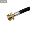 DOZYANT 5 Feet Propane Adapter Hose 1 lb to 20 lb Converter Replacement for QCC1/Type1 Tank Connects 1 LB Bulk Portable Appliance to 20 lb Propane Tank - Safety Certified