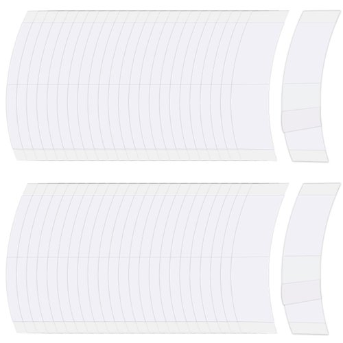 Sajoo 48 Piece Wig Tape for Lace Front Wigs Tape Strips in Extension Double-Sided Waterproof Lace Wigs Adhesive Strong Hold Clear Wig Tape for Wigs Toupees Hairpiece and Hair Extension (White)