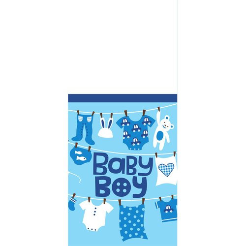 Cute as a Button Boy Baby Shower Table Cover-1 piece