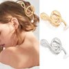 Fashey Pearl Hair Claw Clips Gold Note Hair Claws Nonslip Metal Hair Clips Strong Hold Hair Clamps Hair Accessories for Women and Girls(Pack of 2)